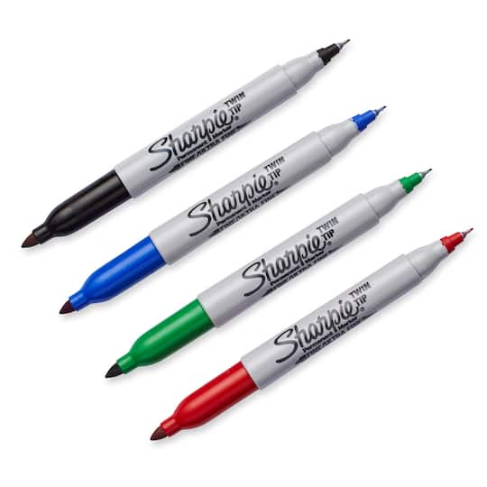 Sharpie&#xAE; Basic Colors Twin Tip Permanent Markers